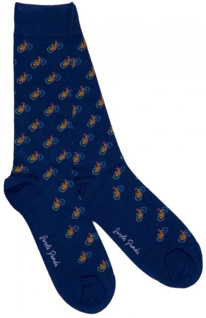 Swole Panda Blue Bicycle Socks (Size 12-15)