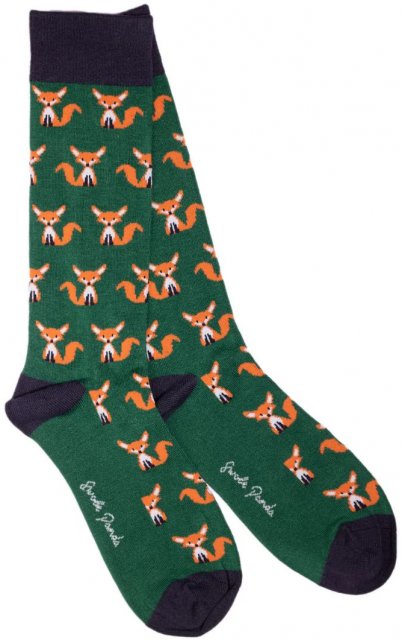 Swole Panda Mr Fox Socks (Size 7-11)