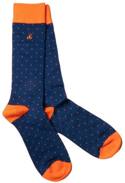 Swole Panda Spotted Orange Socks (Size 12-15)