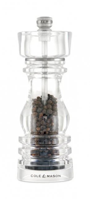 Cole & Mason London Acrylic Pepper Mill 180mm