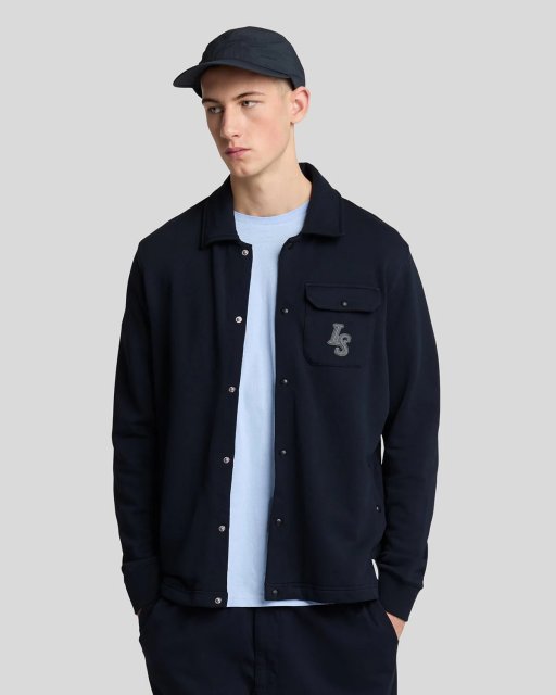 Lyle & Scott Emblem Loopback Collared Track Jacket