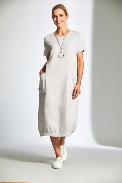 Peruzzi Raised Pocket Dress