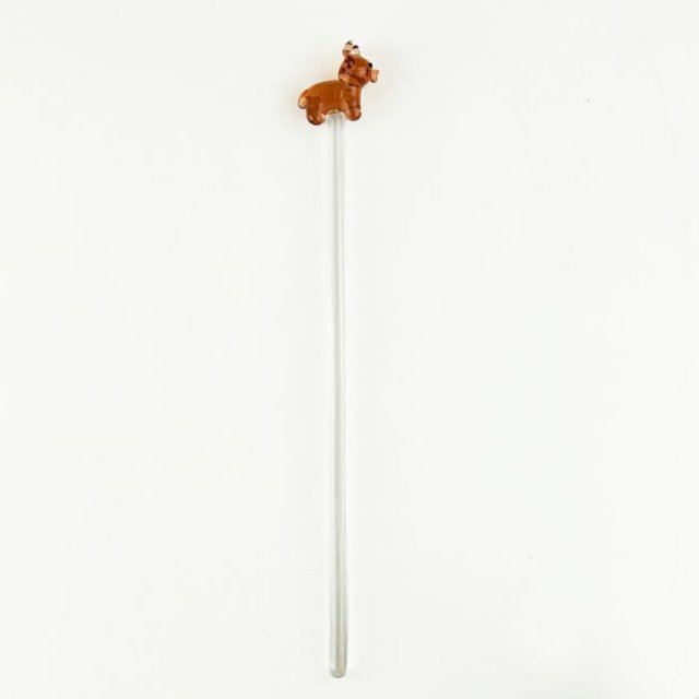 Selbrae House Glass Drinks Stirrer-Highland Cow