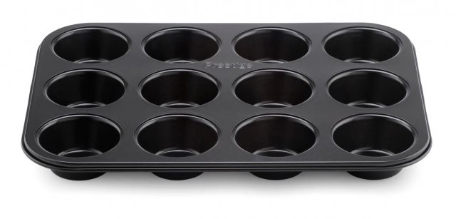 Prestige Inspire Bakeware Muffin Tin 12 Cup-Black