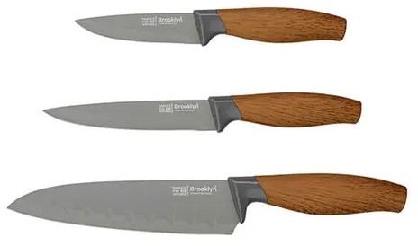 Taylors Eye Witness 3pc Brooklyn Kitchen Knife Set Beech
