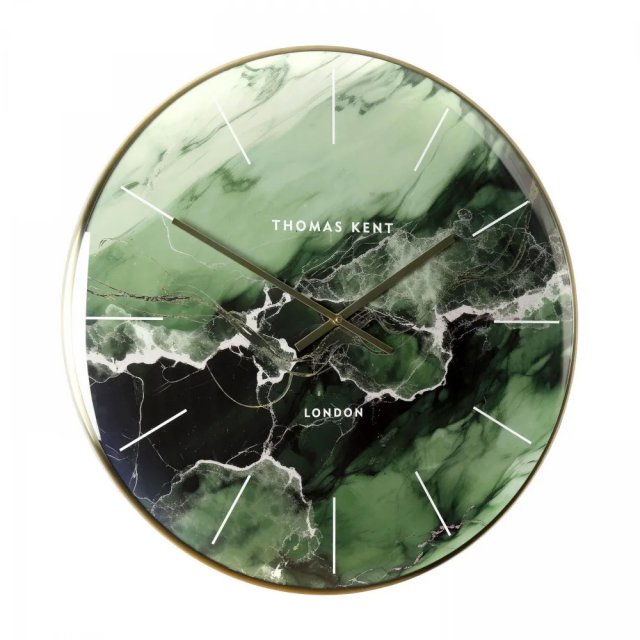 Art Marketing Thomas Kent 26" Oyster Wall Clock-Emerald
