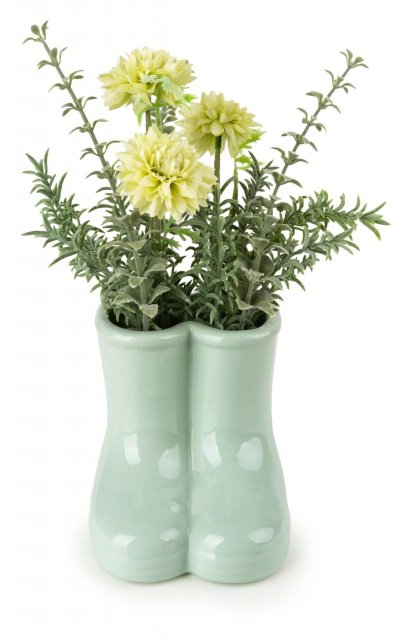 Candlelight Chrysanthemums In Wellies