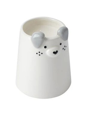 Send With Love Ceramic Dog Tealight