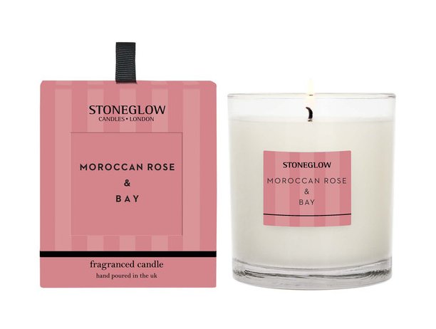 Stoneglow Modern Classics Moroccan Rose & Bay Tumbler Candle