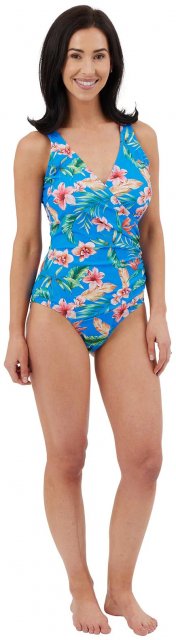 Oyster Bay Tropical Wrap Swimsuit