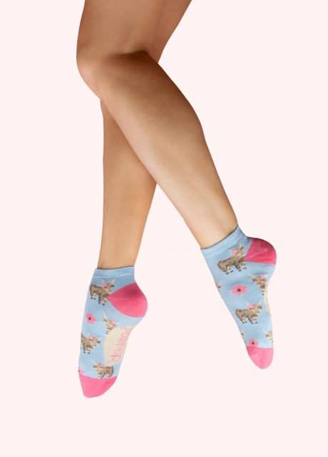 Highland Cow Trainer Socks