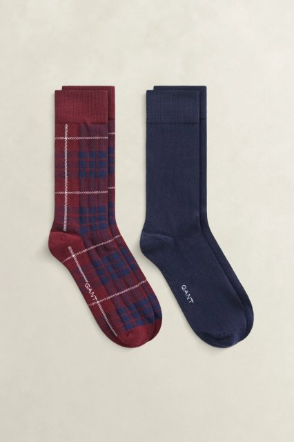 Gant Tartan Socks 2-Pack Gift Box