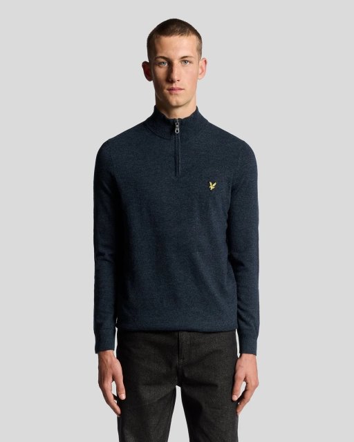 Lyle & Scott Lambswool Blend Quarter Zip Jumper