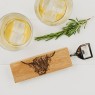 Scottish Made Highland Cow Oak Bottle Opener
