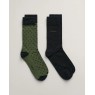 Gant Dot and Solid Socks 2-Pack