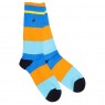 Swole Panda Orange / Blue Stripe Socks (7-11)