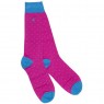 Swole Panda Spotted Blue Socks  7-11