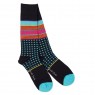 Swole Panda Stripe and Diamond Socks (Size 7-11)