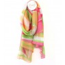 POM Warm Pink/Brights Abstract Print Repreve Scarf