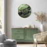 Art Marketing Thomas Kent 26" Oyster Wall Clock-Emerald