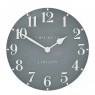 Art Marketing Thomas Kent 12" Arabic Wall Clock-Flax Blue