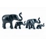 Tilnar Elephant Trunk Up Large 12cm Matt Black