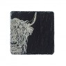 Single Slate Coaster-Highland Cow