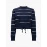 French Connection Sunday Sweat Striped D/S Top