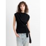 French Connection Zion Jersey Belted Shift Top