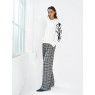 French Connection Patrice Floral Embroidered Sleeve Knit