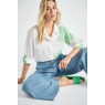 Marie Mero Shirt with green flower