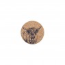 Single Cork Coaster Highland Cow