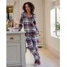 Cyberjammies Wild Slumber Plum Checks L/Slv Pyjamas