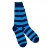 Swole Panda Sky Blue Striped Socks  7-11