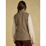 Joules Nehru Tweed Fitted Gilet Brown